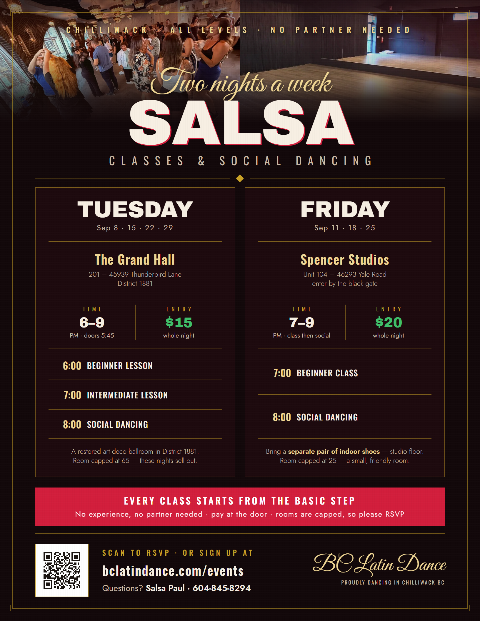 Print Poster — Salsa Two Nights a Week